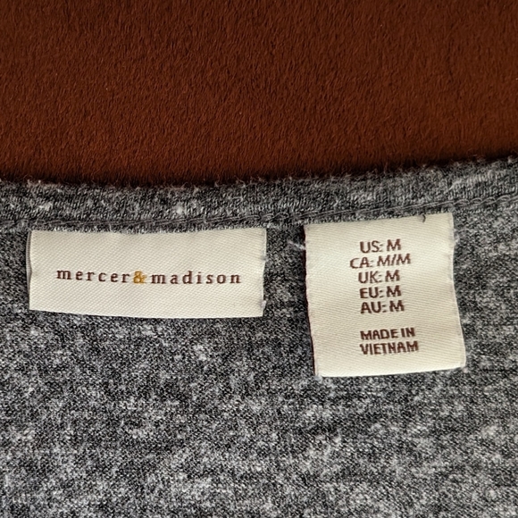 mercer & madison Sleeveless Gray Shift Dress Size M - Picture 5 of 13